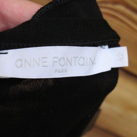 Anne Fontaine Ruffle Cardigan Knit Top Sweater - Picture 9 of 10